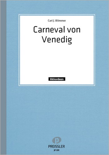 Carneval von Venedig Leichte  Variationen für Akkordeon  Verlagskopie