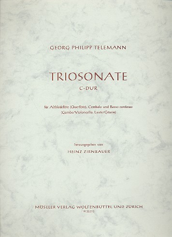 Triosonate C-Dur&nbsp;&nbsp;für Altblockflöte (Flöte) und Bc&nbsp;&nbsp;