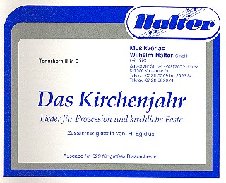Das Kirchenjahr&nbsp;&nbsp;für Blasorchester&nbsp;&nbsp;Tenorhorn 2