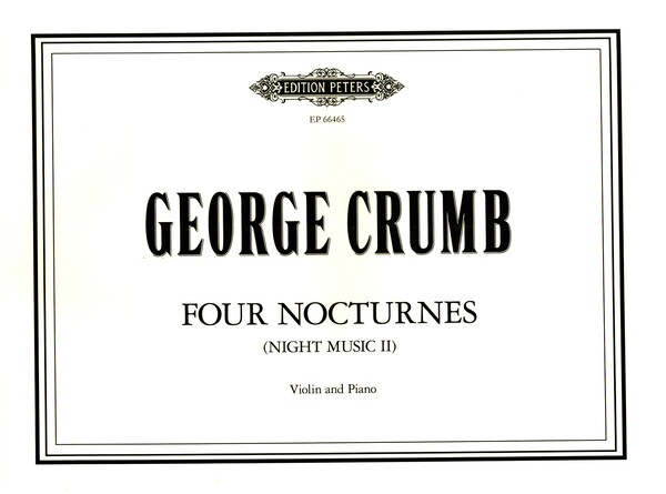 4 Nocturnes&nbsp;&nbsp;for violin and piano&nbsp;&nbsp;