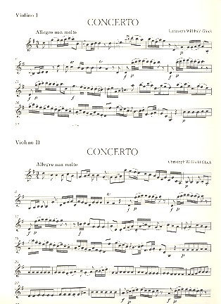 Concerto G-Dur für Flöte und  Orchester  Stimmenset (3-3-2-3 + 2 Hörner in G)