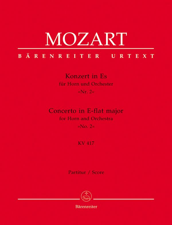 Konzert Es-Dur KV417 für Horn&nbsp;&nbsp;und Orchester&nbsp;&nbsp;Partitur