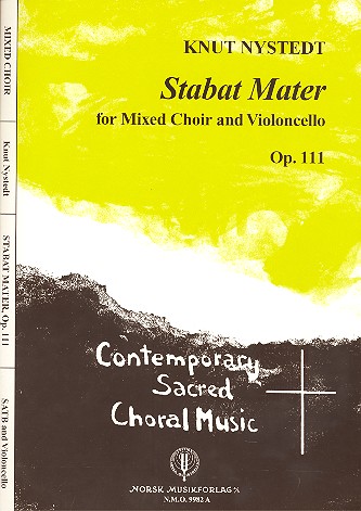 Stabat Mater op.111  for mixed chorus and violoncello  score