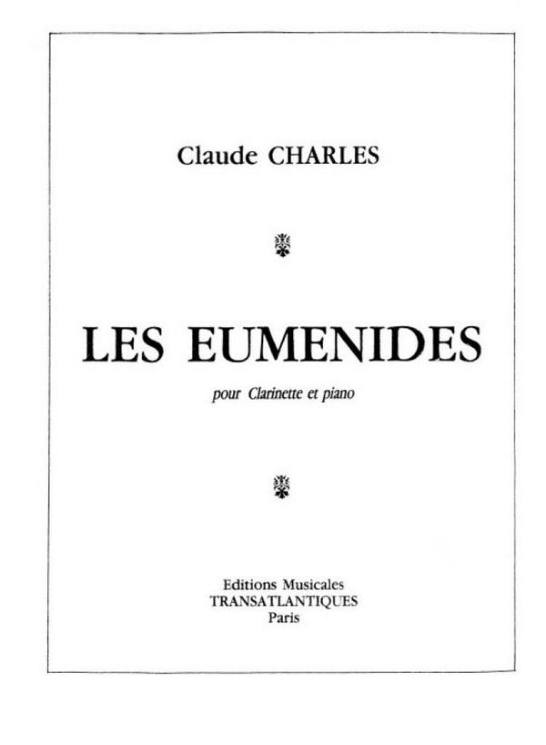Les Eumenides&nbsp;&nbsp;pour clarinette et piano&nbsp;&nbsp;