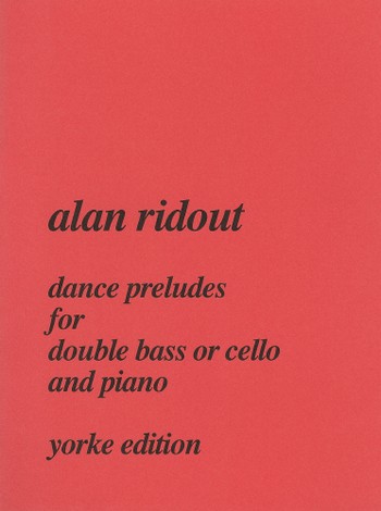 Dance Preludes for double bass  (cello) and piano  