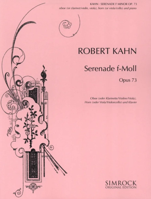 Serenade op.73  für Violine, Viola) Horn (Viola, Violoncello) und Klavier  