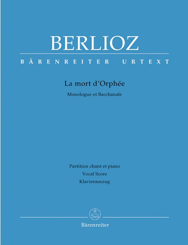 La mort d'Orphee&nbsp;&nbsp;für Tenor, 2 Chöre und Orchester&nbsp;&nbsp;Klavierauszug