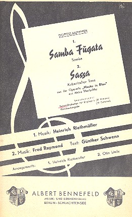 Samba fugata  und  Sassa:  für Salonorchester  