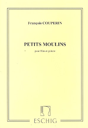 Les petits moulins a vent  pour hautbois (flute) et guitare  partition et partie de guitare