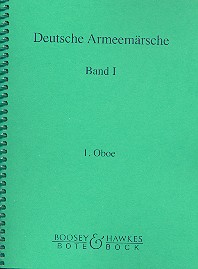 Deutsche Armeemärsche Band 1  für Blasorchester  Oboe 1