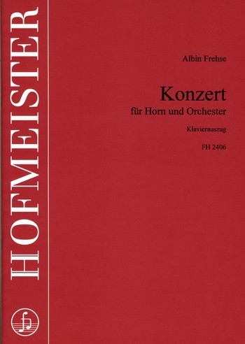 Konzert f-Moll für Horn und Orchester  für Horn und Klavier  