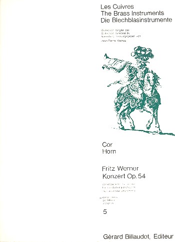 Konzert op.54 pour cor et orchestre&nbsp;&nbsp;a cordes pour cor et piano&nbsp;&nbsp;