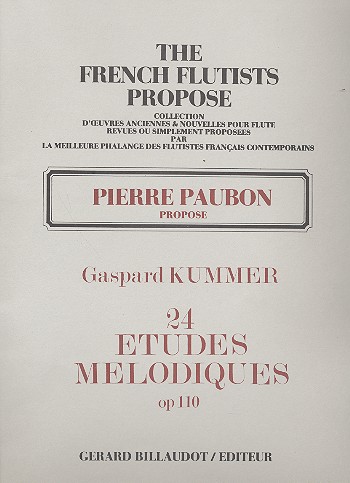 24 ETUDES MELODIQUES OP.110 POUR  FLUTE  