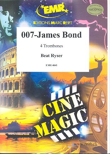 007 - James Bond for 4 trombones  score and parts  