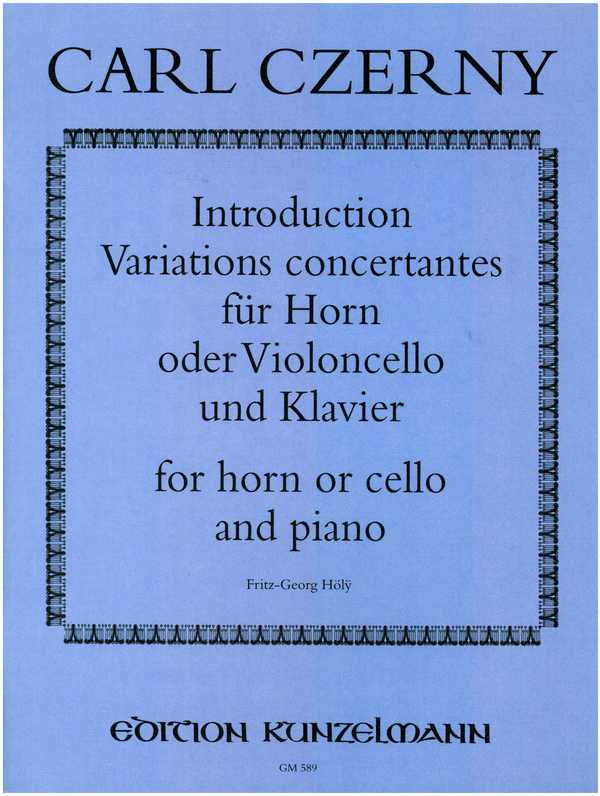 Introduction et Variatons concertantes&nbsp;&nbsp;für Horn (Violoncello) und Klavier&nbsp;&nbsp;