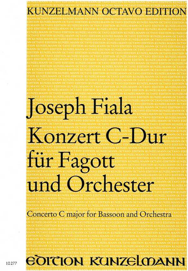 Konzert C-Dur  für Fagott und Orchester  Partitur