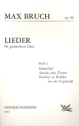 Lieder op.60 Band 2  für gem Chor a cappella  Partitur (dt/en)
