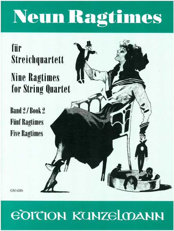 9 Ragtimes Band 2 (Nr.5-9)&nbsp;&nbsp;für Streichquartett&nbsp;&nbsp;Stimmen