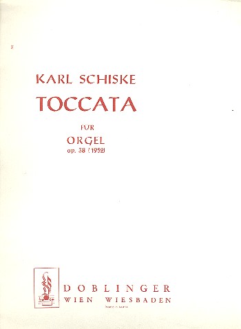 Toccata op.38  für Orgel  