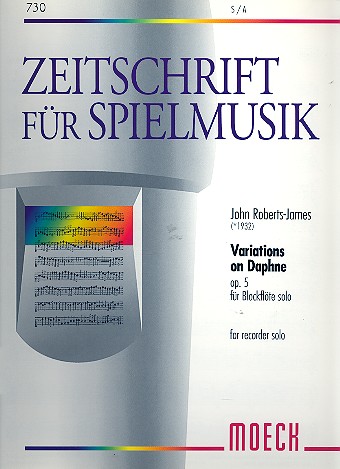 Variations on Daphne op.5  für Blockflöte (S/A)  