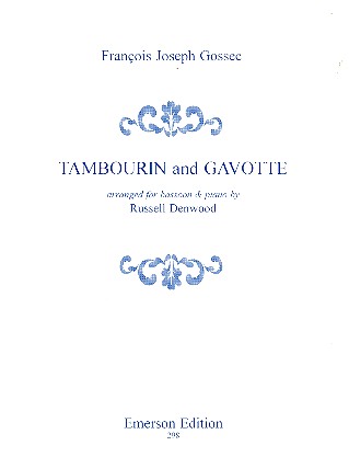 Tambourin and Gavotte  for bassoon and piano  