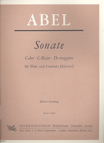 Sonate C-Dur für Flöte und  Cembalo (Klavier)  