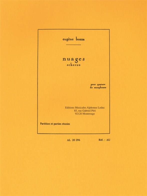 Scherzo&nbsp;&nbsp;pour quatuor de saxophones,&nbsp;&nbsp;partition et parties