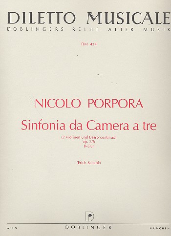 Sinfonia da camera a tre B-Dur&nbsp;&nbsp;op.2,6 für 2 Violinen und Bc&nbsp;&nbsp;