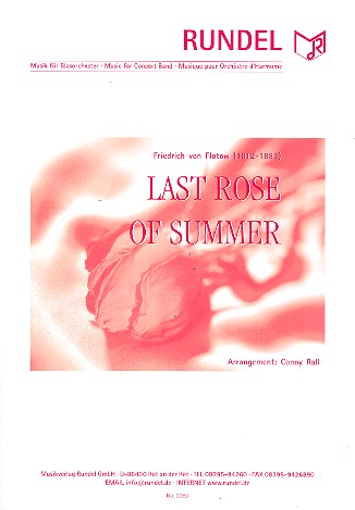 The last Rose of Summer  für Blasorchester  