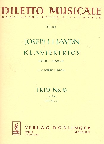Klaviertrio A-Dur Nr.10 Hob.XV:35&nbsp;&nbsp;Stimmen&nbsp;&nbsp;