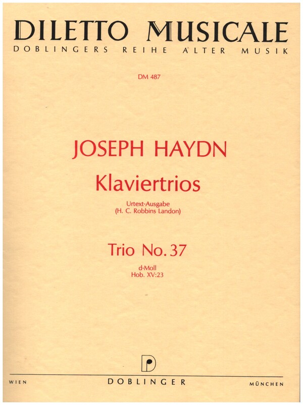 Klaviertrio D-Moll Nr.37 HOB.XV:23&nbsp;&nbsp;&nbsp;&nbsp;Stimmen