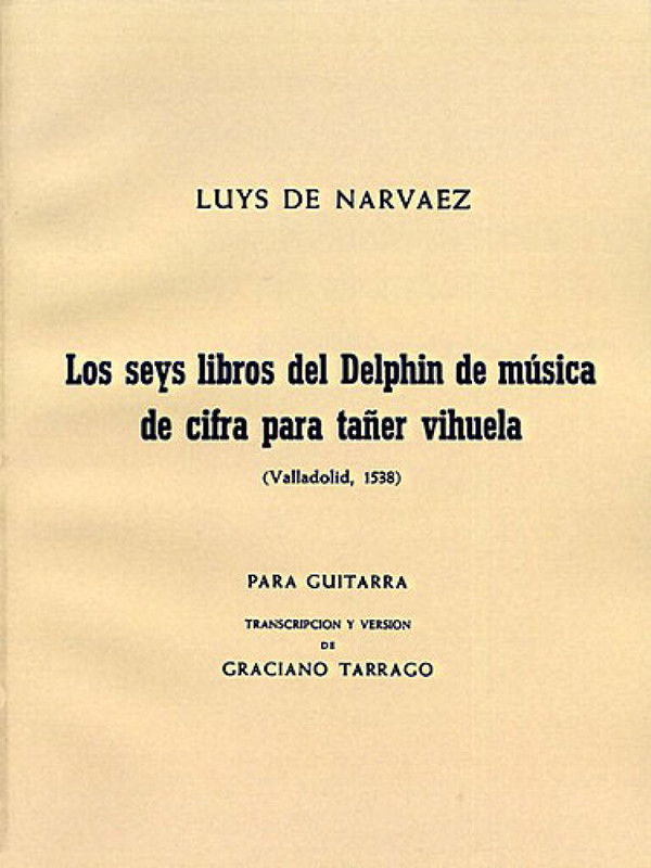 Los 6 libros del delphin de musica de  cifra para taner vihuela para guitarra  