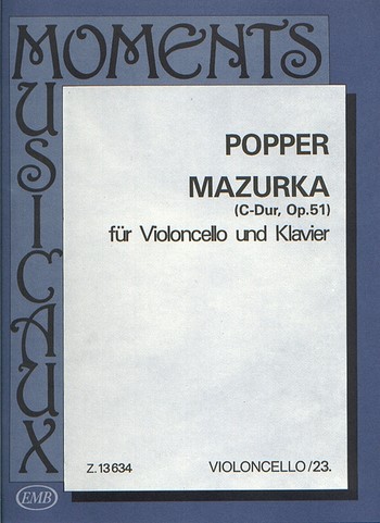 Mazurka C-Dur op.51  für Violoncello und Klavier  
