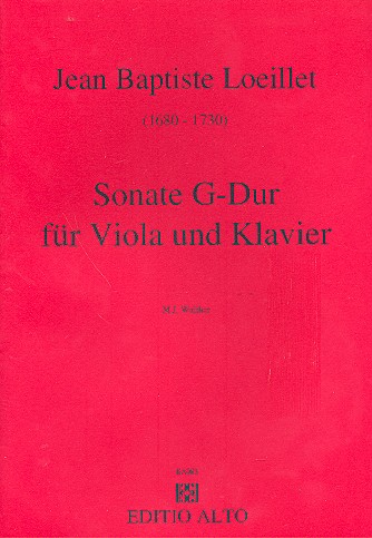 Sonate G-Dur für Viola und Klavier&nbsp;&nbsp;&nbsp;&nbsp;
