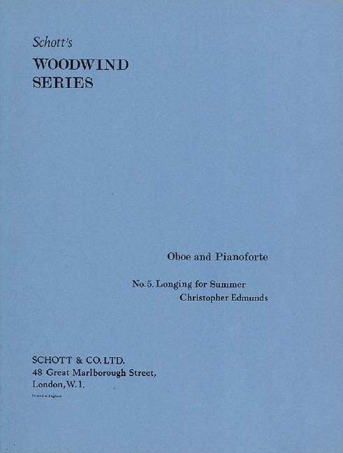 Longing&nbsp;&nbsp;for oboe and piano&nbsp;&nbsp;
