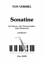 Sonatine für Saxophon (S/T)  oder Klarinette und Klavier  