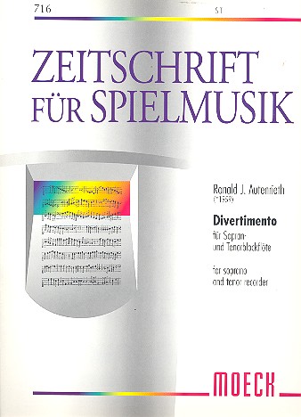 Divertimento für 2 Blockflöten (ST)    