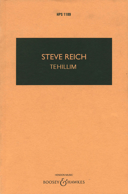 Tehilim HPS 1189  für Singstimme und Orchester  Studienpartitur