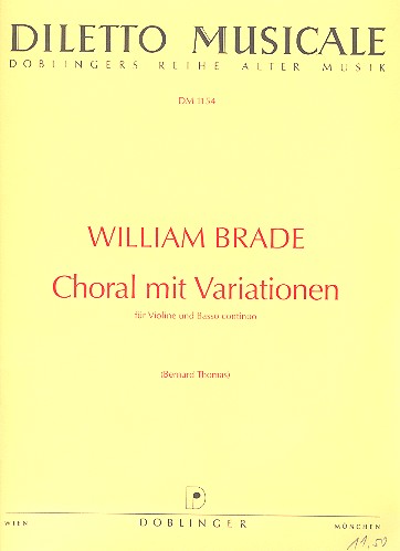 Choral mit Variationen  für Violine und Bc  