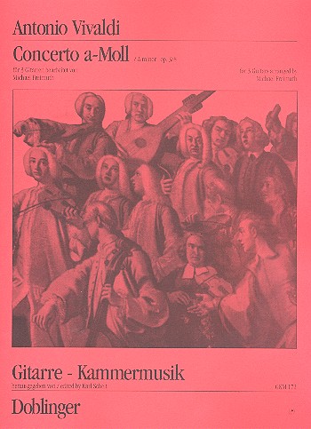 Concerto a-Moll op.3,8 für 3 Gitarren  Partitur und Stimmen  