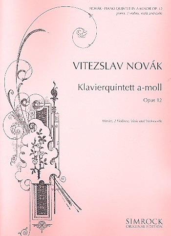 Quintett a-Moll op.12  für Klavier und Streichquartett  Partitur und Stimmen