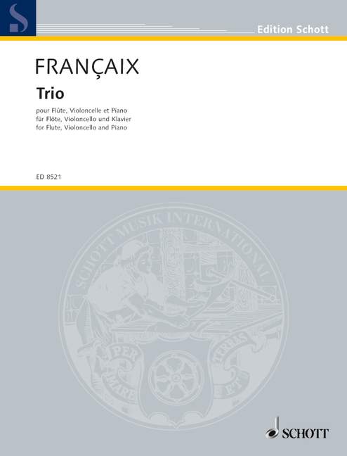 Trio  für Flöte, Violoncello und Klavier  Partitur und Stimmen