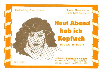 Heut Abend hab ich Kopfweh:&nbsp;&nbsp;für Blasorchester&nbsp;&nbsp;