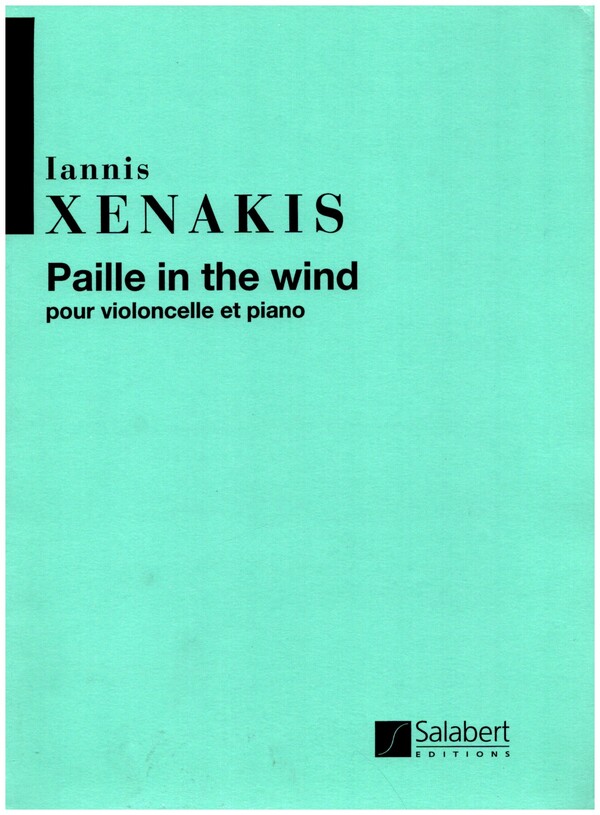 Paille in the wind pour  violoncelle et piano  