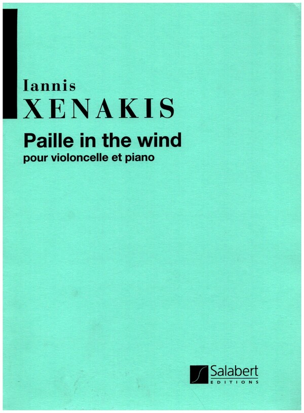 Paille in the wind pour&nbsp;&nbsp;violoncelle et piano&nbsp;&nbsp;