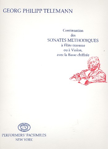 Continuation des sonates metodiques&nbsp;&nbsp;a flute traverse ou a violon avec la basse&nbsp;&nbsp;chiffre Facsimile