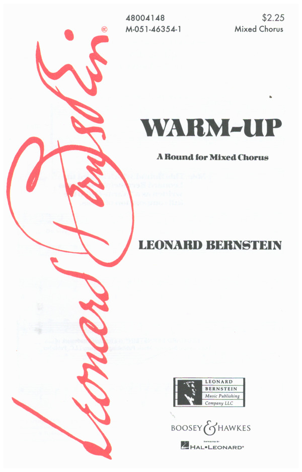 Warm-up (A Round)&nbsp;&nbsp;for mixed chorus (and tutti hand-clapping)&nbsp;&nbsp;choral score
