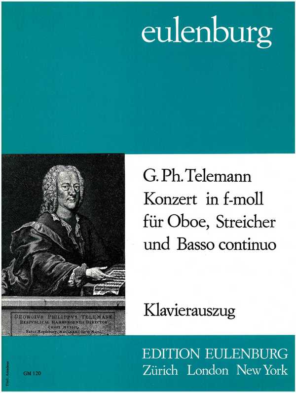 Konzert f-Moll&nbsp;&nbsp;für Oboe, Streicher und Bc&nbsp;&nbsp;für Oboe und Klavier