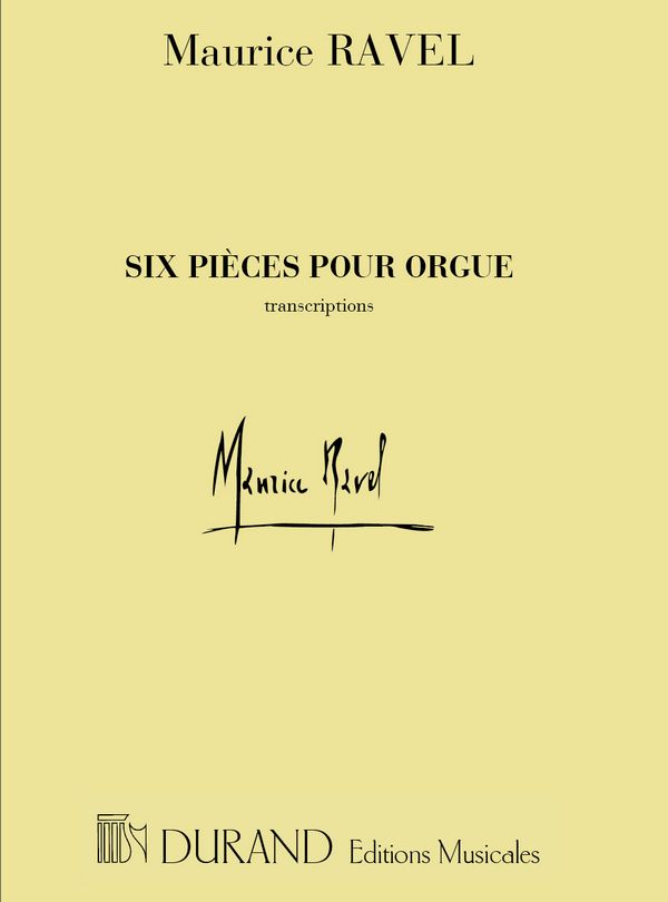 6 Pieces  pour orgue  
