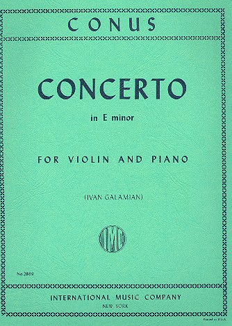 Concerto e minor  for violin and piano  